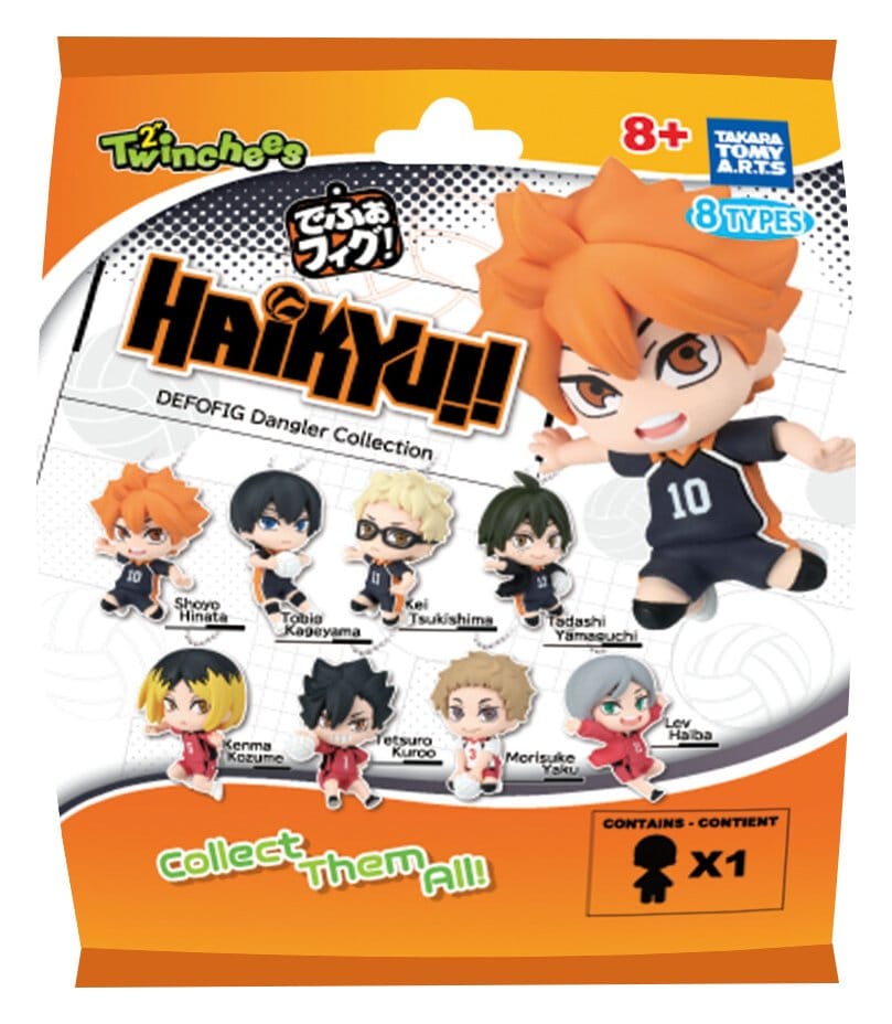 Haikyu!! Twinchees Dangler Minifiguren Defofig! 5 cm Blind Pack