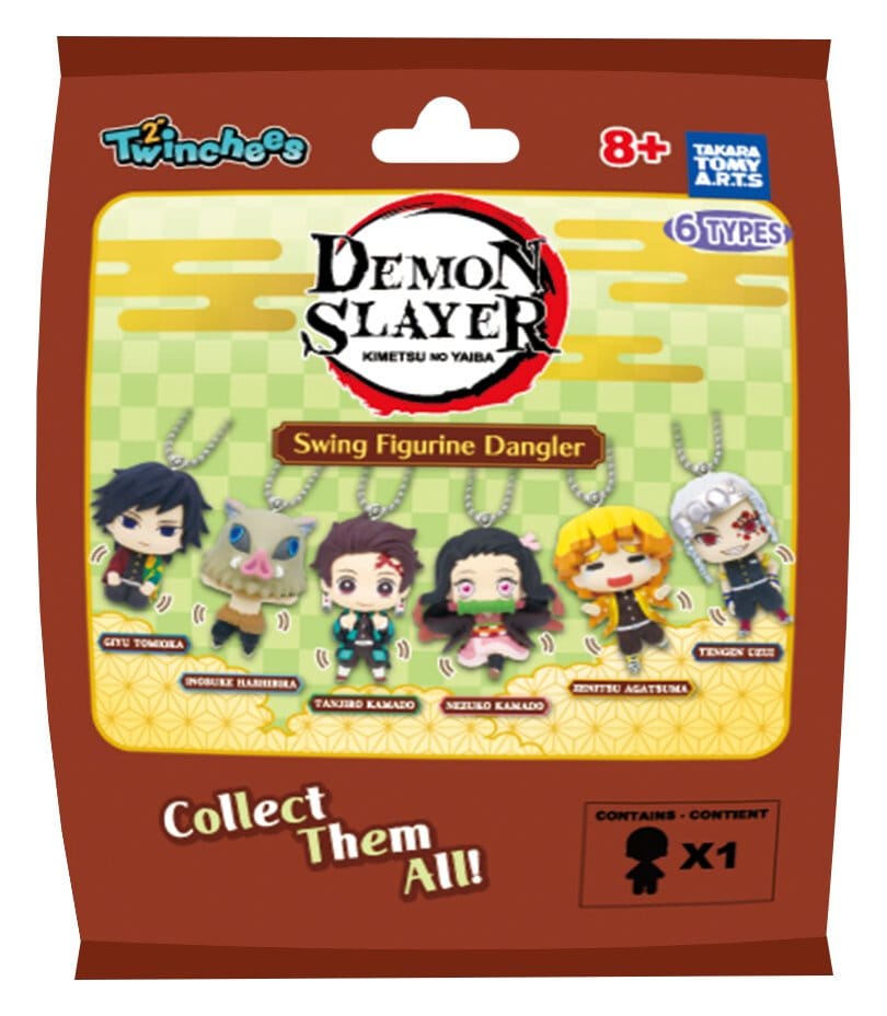 Demon Slayer: Kimetsu no Yaiba Swing Danglers Schlüsselanhänger 3 cm Mystery Capsule