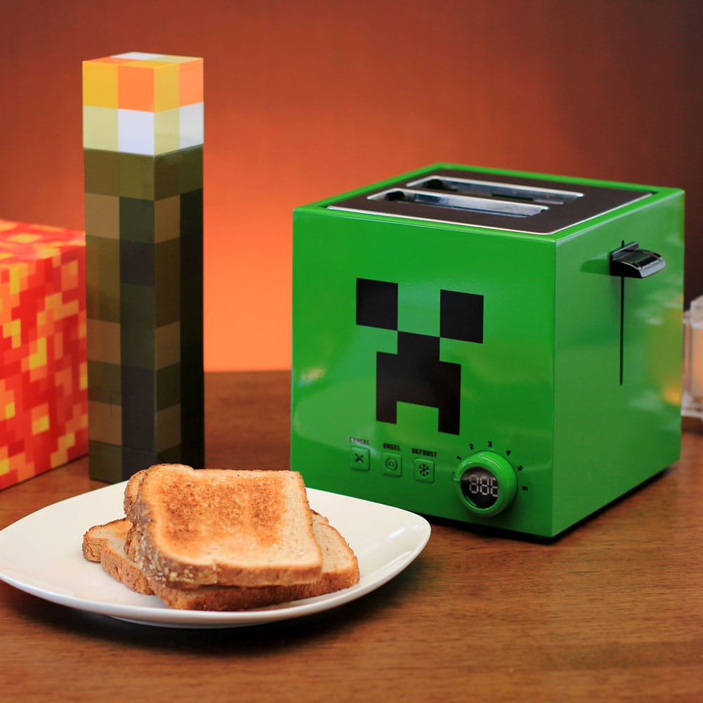 Minecraft Toaster Green Creeper Cube