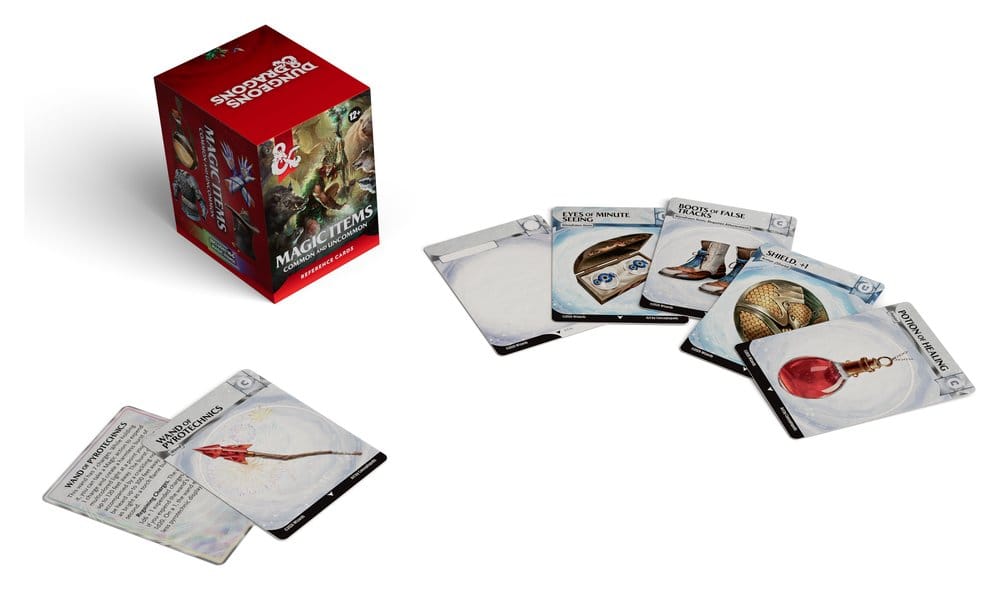 Dungeons & Dragons RPG Referenzkarten - Magische Gegenstände (Gewöhnlich und Ungewöhnlich) (Tiere und NSCs) (EN)