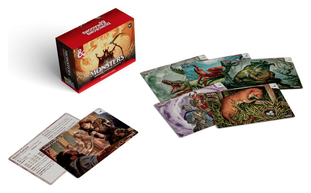 Dungeons & Dragons RPG Referenzkarten: Monster (Tiere und NSCs) (EN)