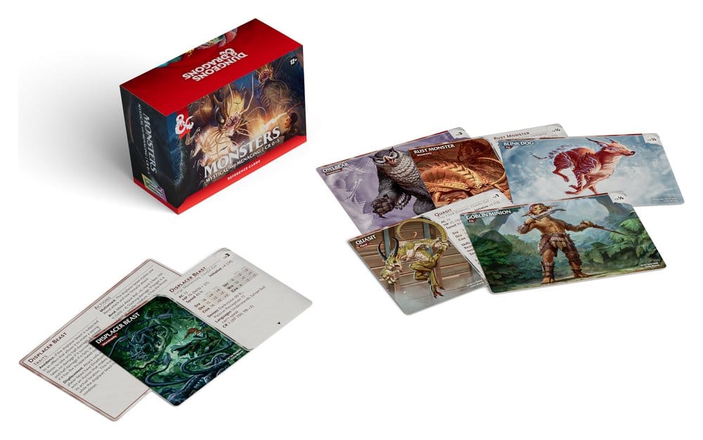 Dungeons & Dragons RPG Referenzkarten: Monster (Mystisch und Bedrohlich) (EN)