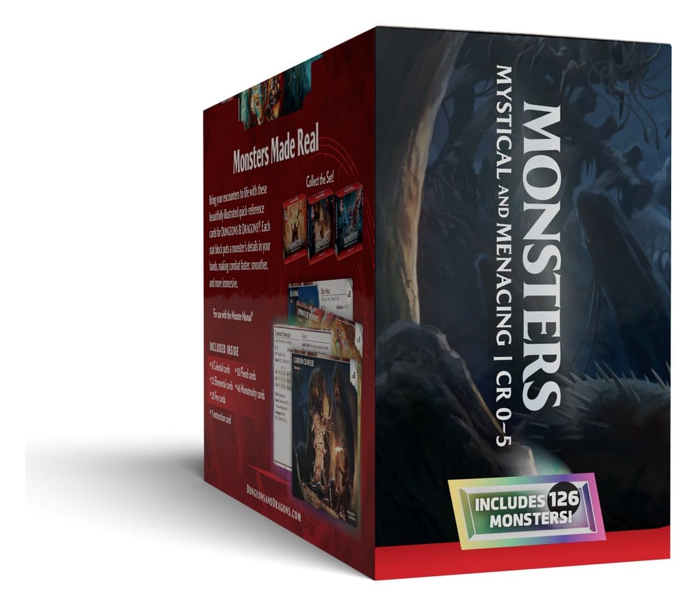 Dungeons & Dragons RPG Referenzkarten: Monster (Mystisch und Bedrohlich) (EN)