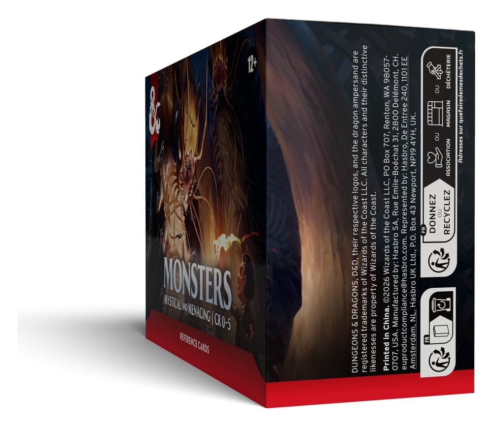 Dungeons & Dragons RPG Referenzkarten: Monster (Mystisch und Bedrohlich) (EN)