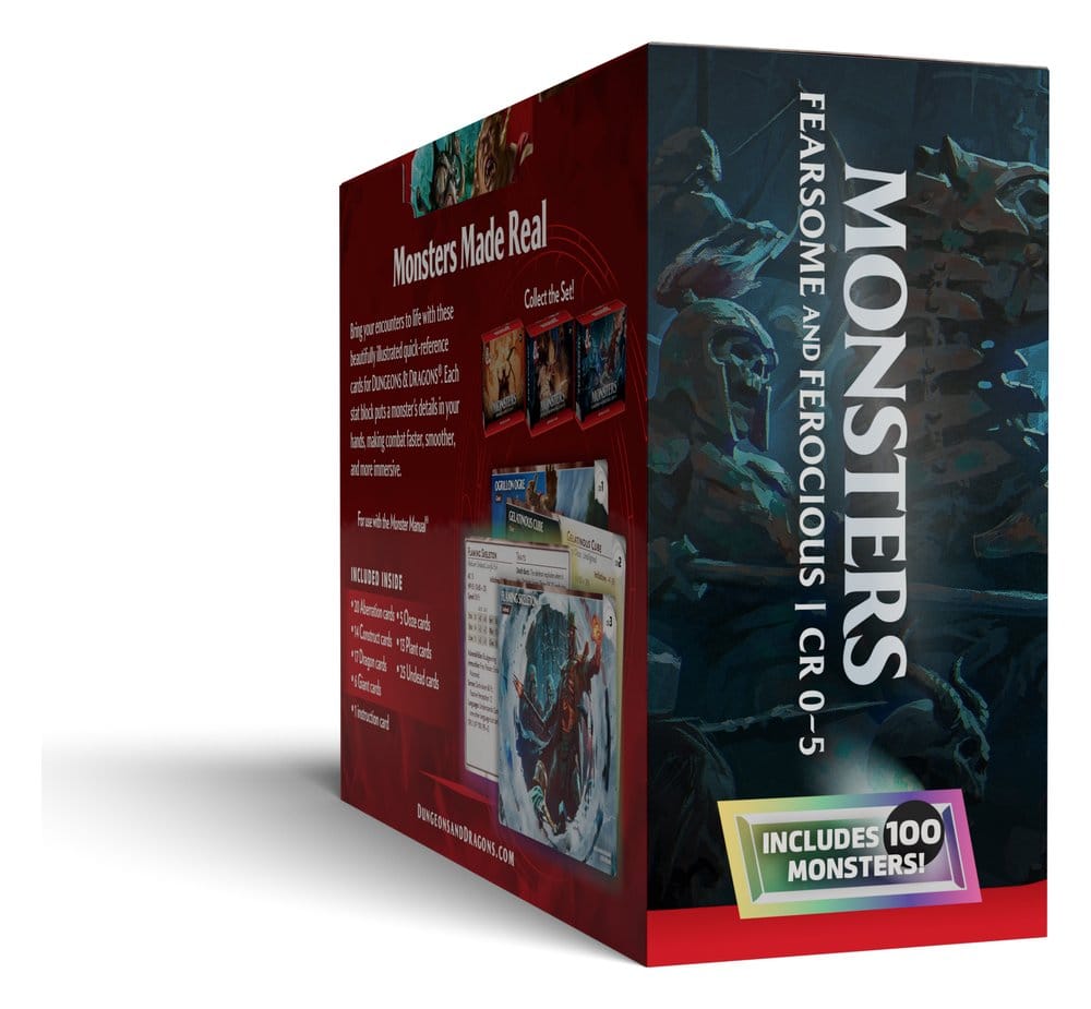 Dungeons & Dragons RPG Referenzkarten: Monster (Furchterregend und Wild) (EN)