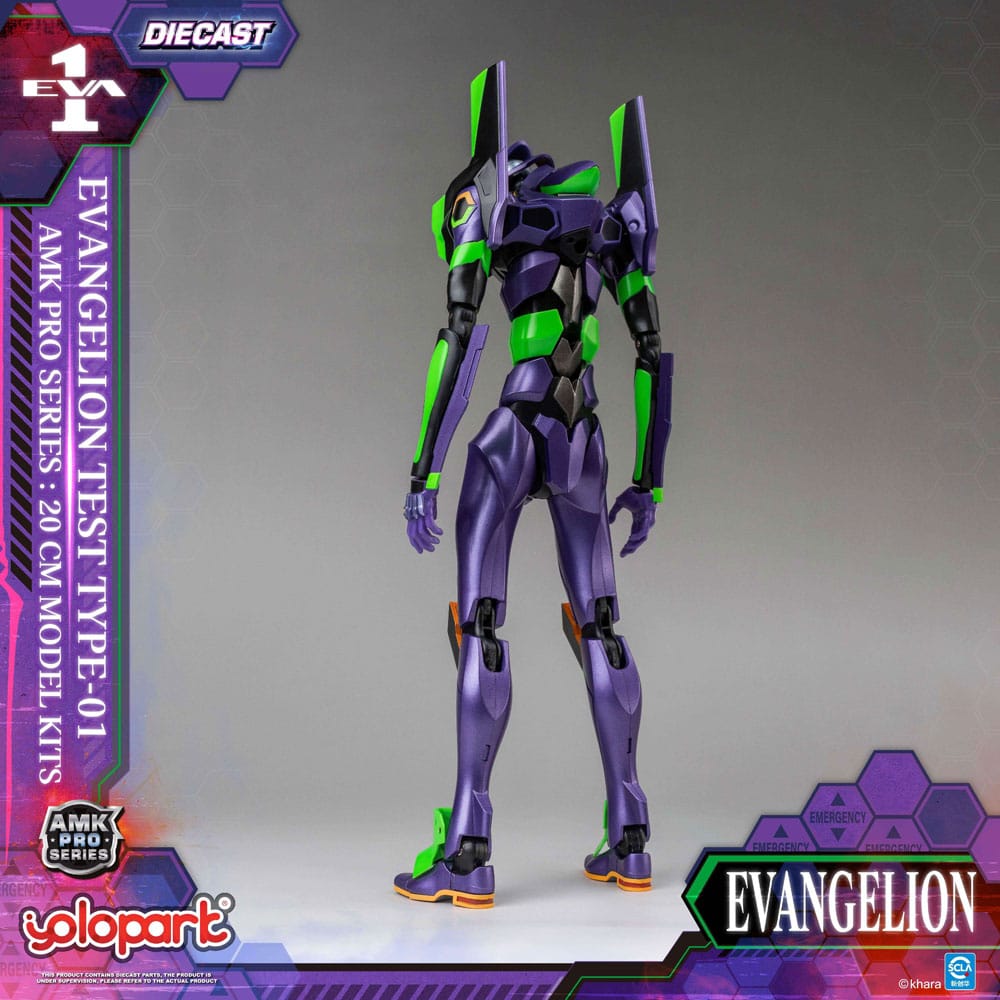 Neon Genesis Evangelion AMK Pro Series Plastic Model Kit Eva-01 Test Type 20 cm
