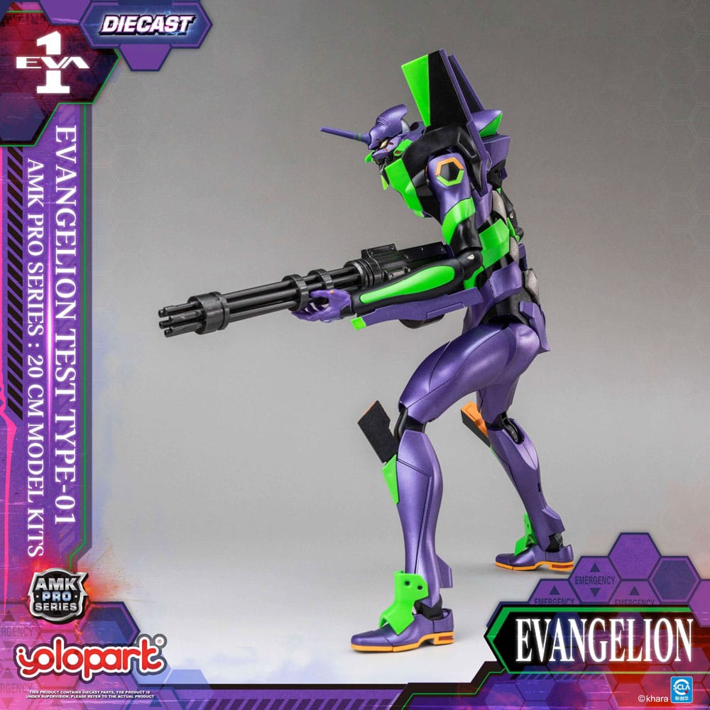 Neon Genesis Evangelion AMK Pro Series Plastic Model Kit Eva-01 Test Type 20 cm