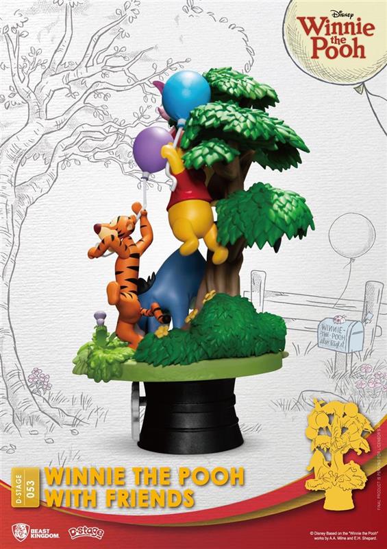 Disney D-Stage PVC Diorama Winnie The Pooh With Friends 16 cm