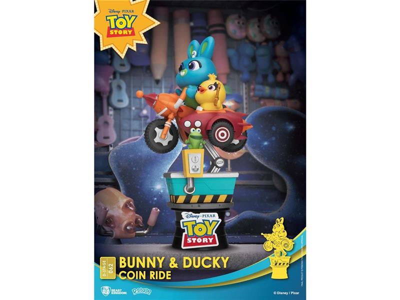 Disney Coin Ride Series D-Stage PVC Diorama Bunny & Ducky 16 cm