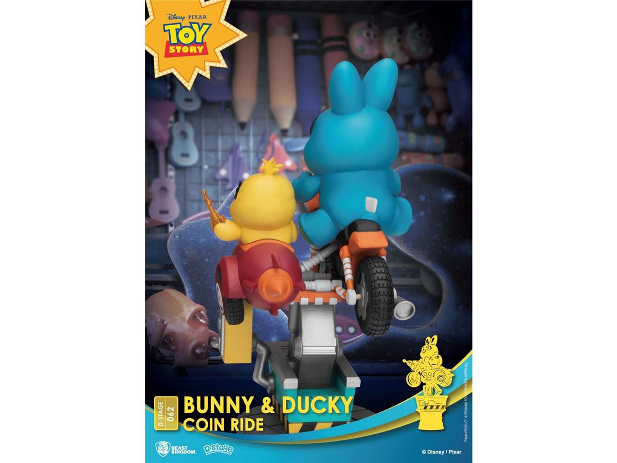 Disney Coin Ride Series D-Stage PVC Diorama Bunny & Ducky 16 cm