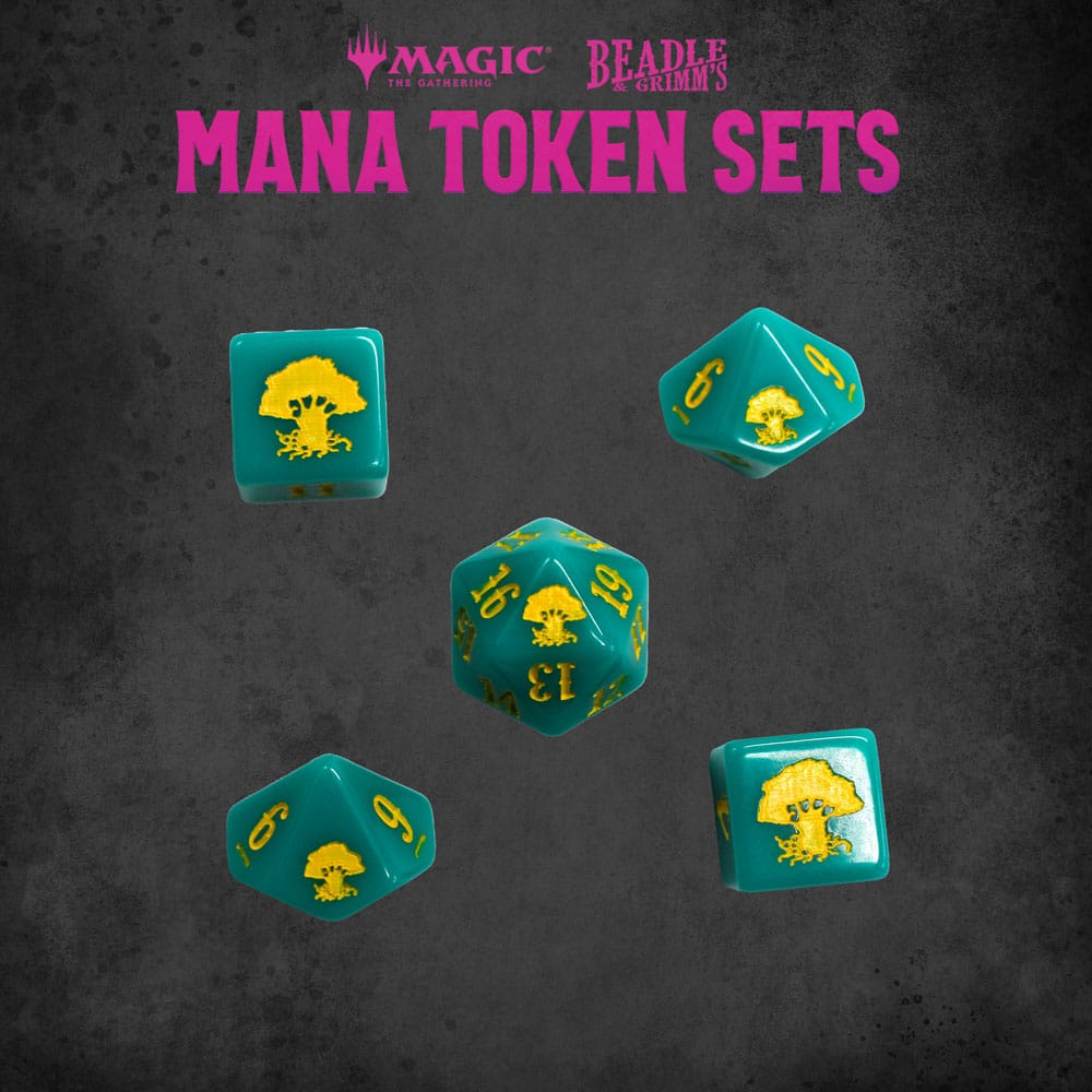 Magic the Gathering Dice and Token Pack Green Mana (EN)