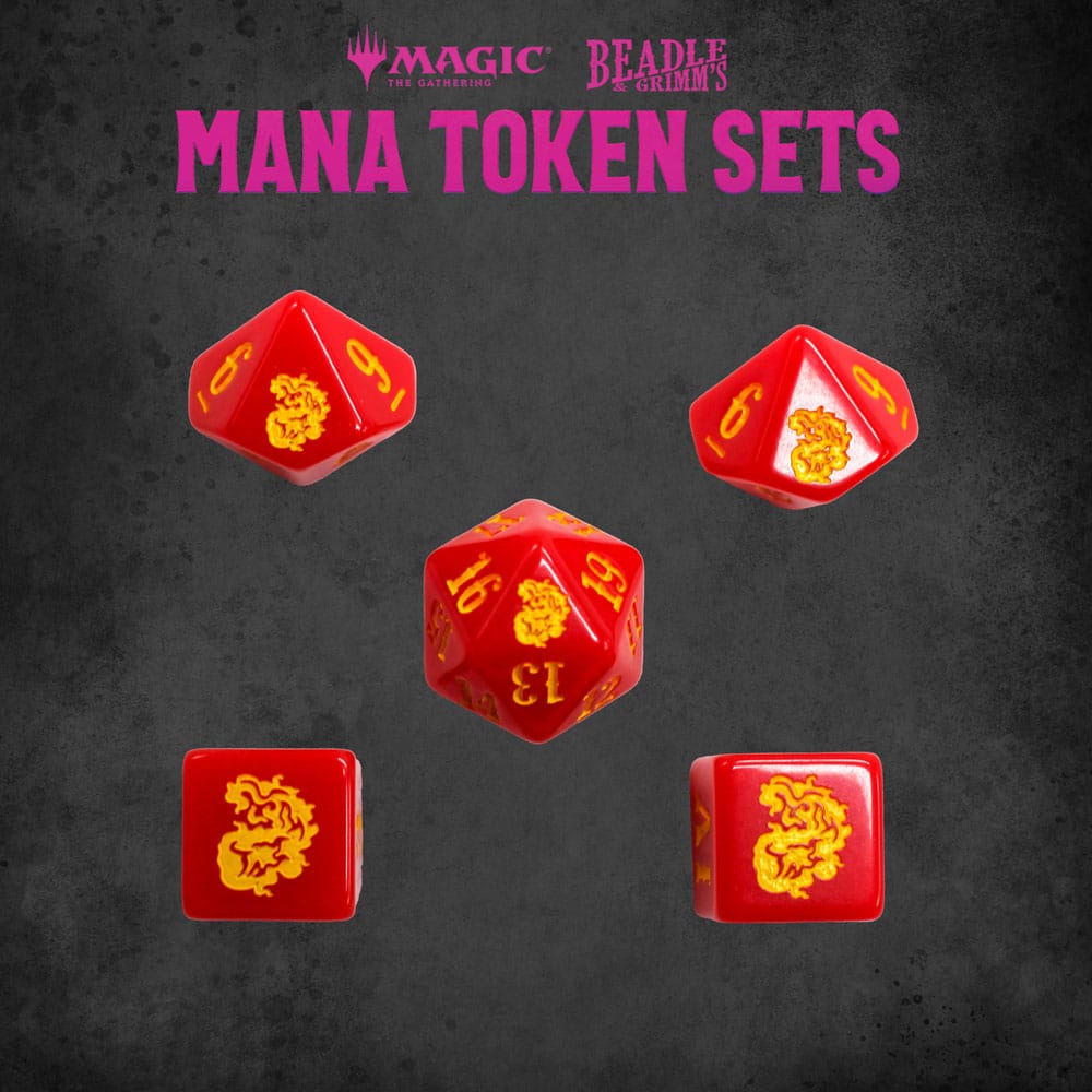Magic the Gathering Dice and Token Pack Red Mana (EN)