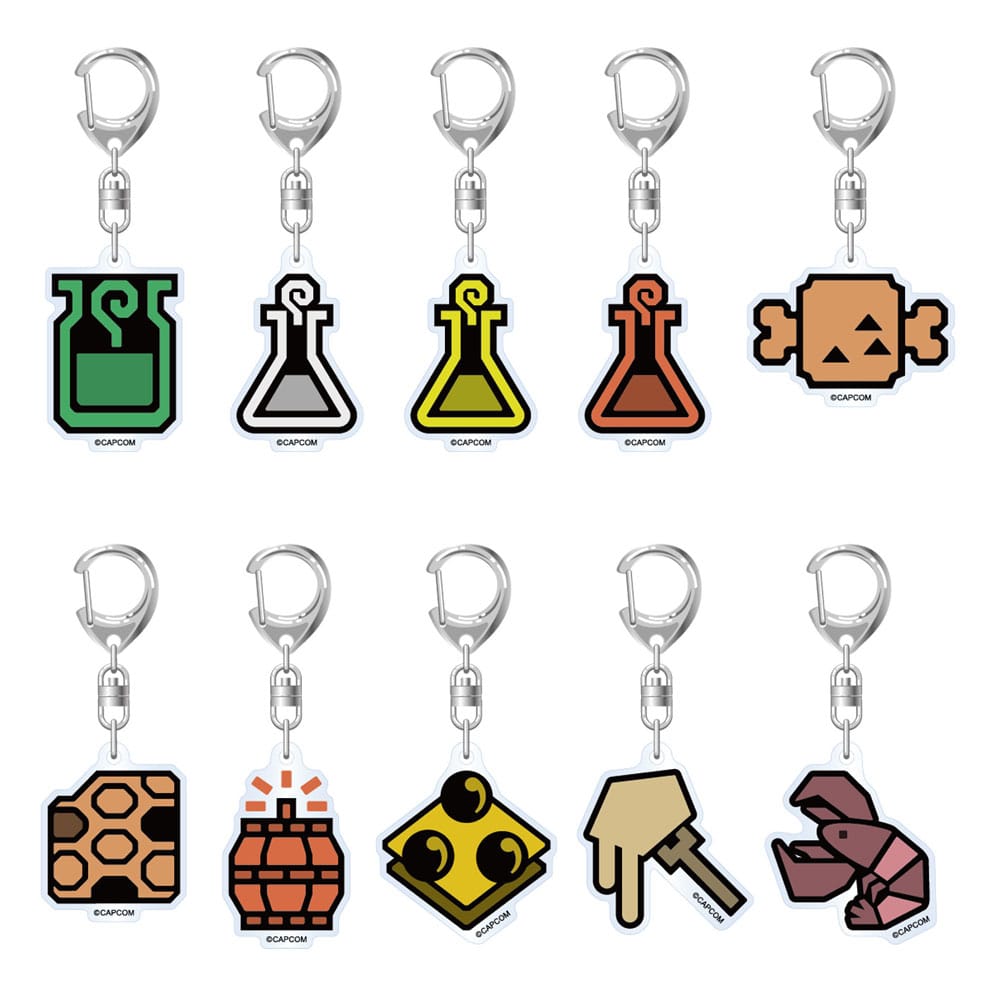 Monster Hunter Wilds Acryl Keychain Item Icon 6 cm