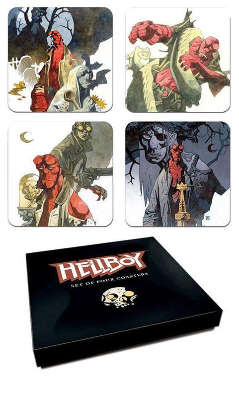 Hellboy Untersetzer Set Mignolas Classic Watercolors