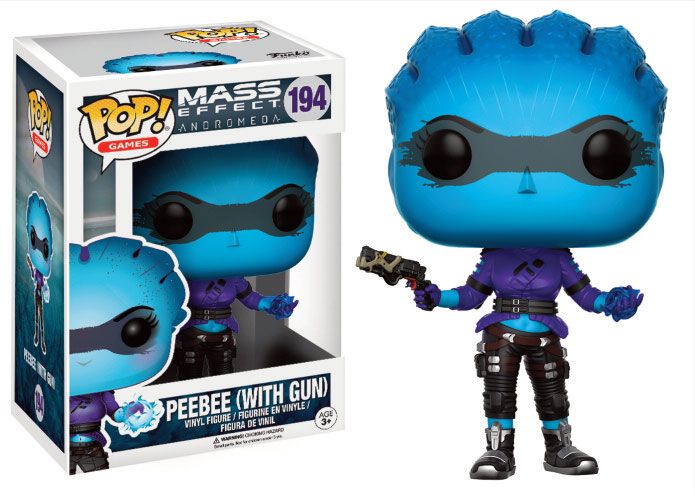 Mass Effect Andromeda POP! Games Vinyl Figur Peebee (With Gun) 9 cm
