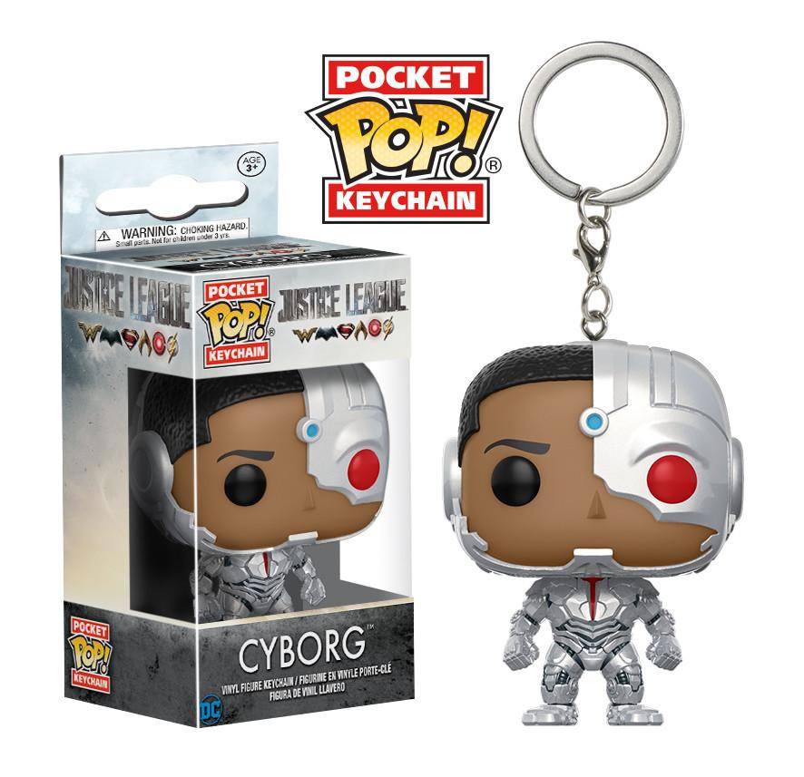 Justice League Movie Pocket POP! Vinyl Schlüsselanhänger Cyborg 4 cm