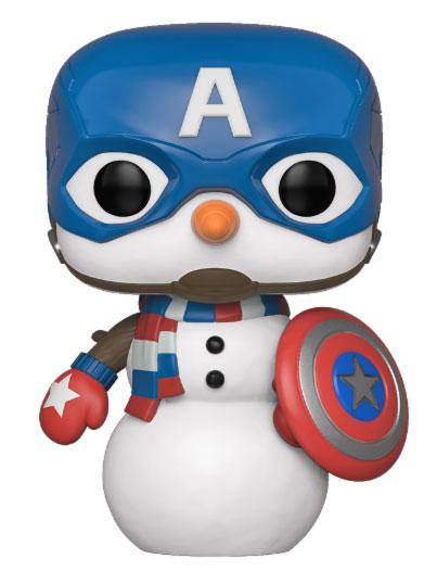Marvel Holiday POP! Marvel Vinyl Figur Captain America 9 cm
