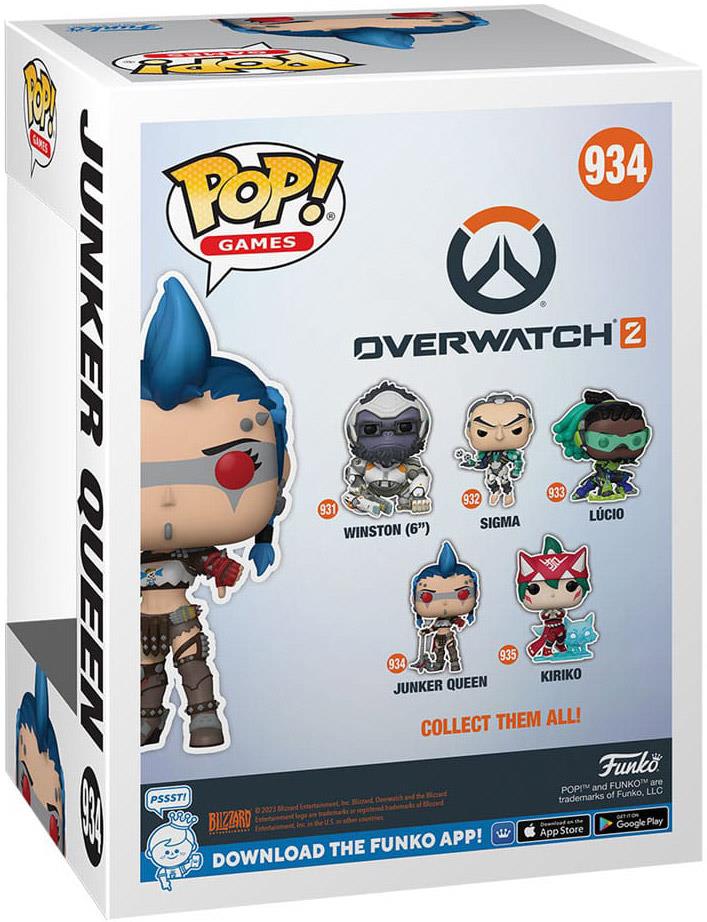 Overwatch 2 POP! Games Vinyl Figur Junker Queen 9 cm