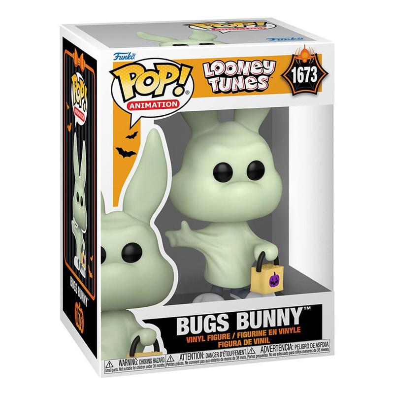 Looney Tunes POP! Television Vinyl Figure Halloween Bugs Bunny (Ghost) 9 cm