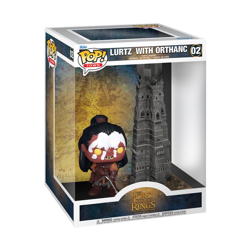 Der Herr der Ringe POP! Town Vinyl Figur Lurtz w/Tower 9 cm
