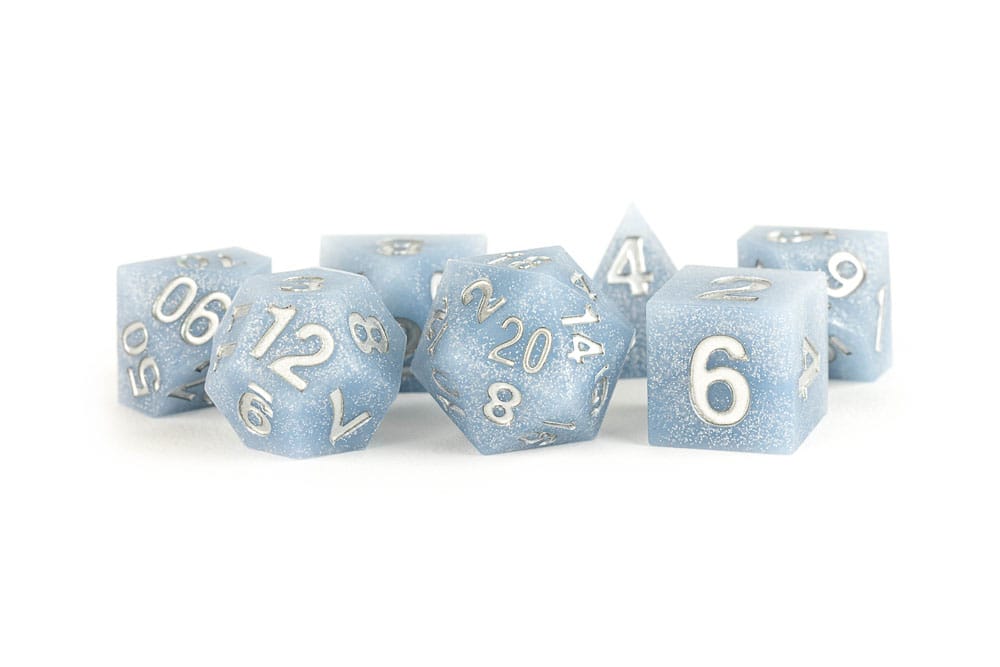 FanRoll Sharp Edge Silicone Dice Set Volcanic Ash (7)
