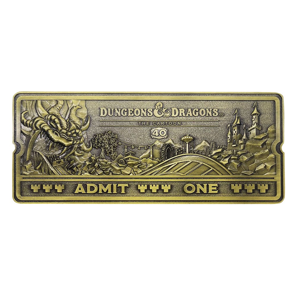 Dungeons & Dragons: The Cartoon Replik 40th Anniversary Rollercoaster Ticket Limited Edition