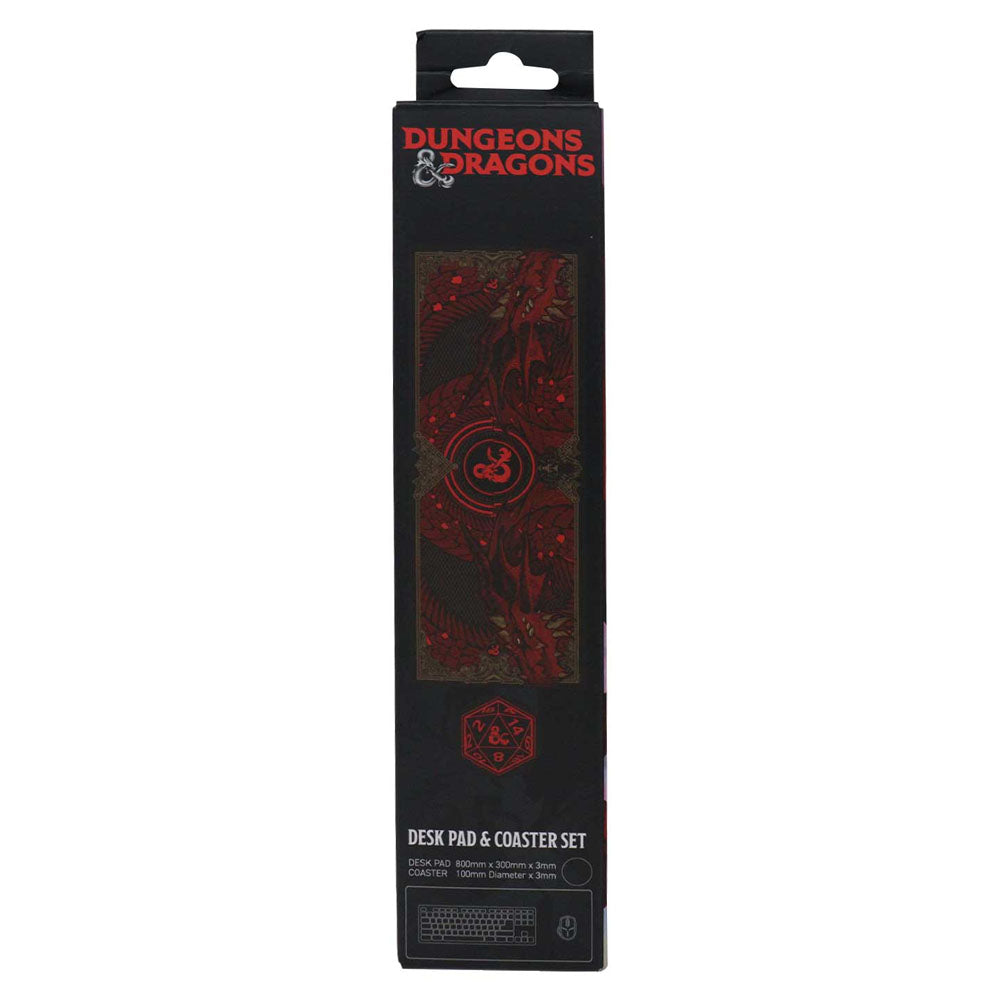 Dungeons & Dragons Schreibtischunterlage & Untersetzer Set Graphic