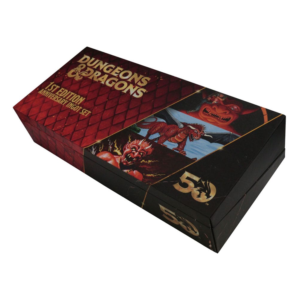 Dungeons & Dragons Metallbarren 3er-Set 50th Anniversary 1st Edition Book Cover