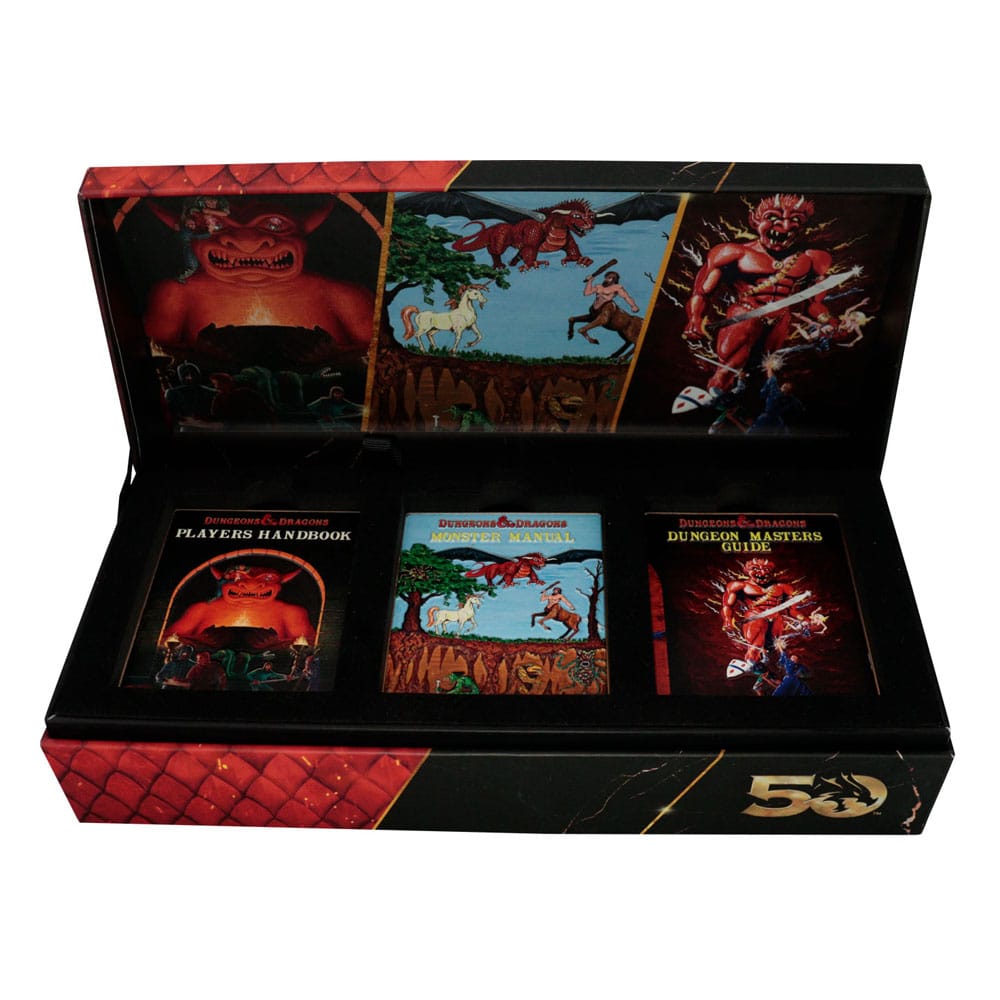 Dungeons & Dragons Metallbarren 3er-Set 50th Anniversary 1st Edition Book Cover