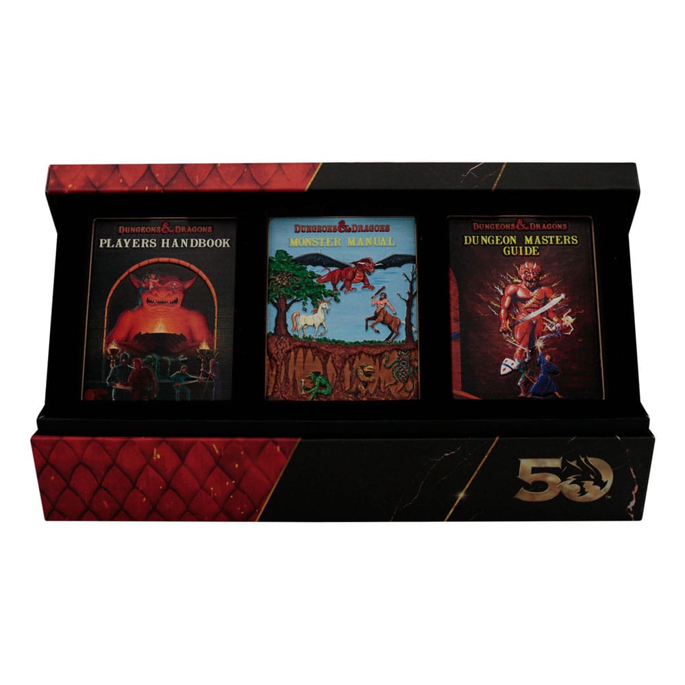 Dungeons & Dragons Metallbarren 3er-Set 50th Anniversary 1st Edition Book Cover
