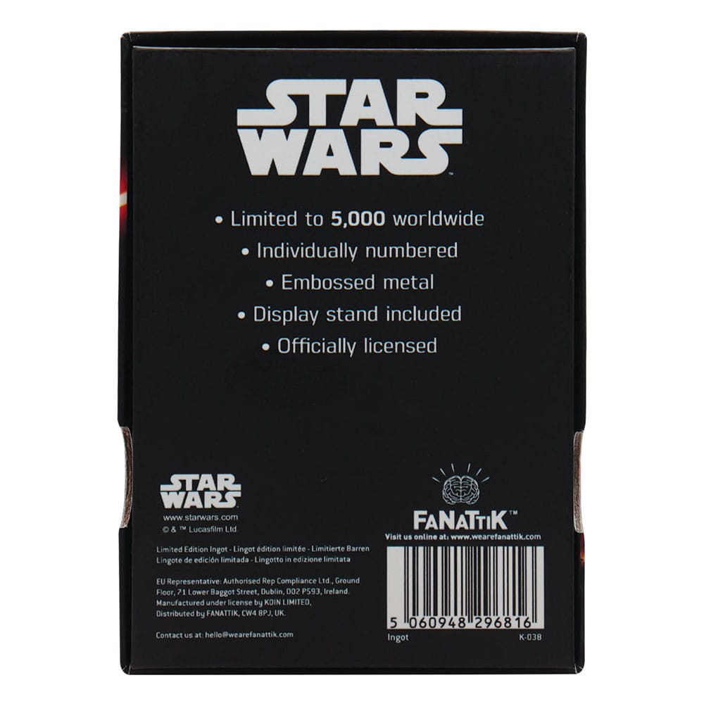 Star Wars Metallbarren Luke and Vader Limited Edition