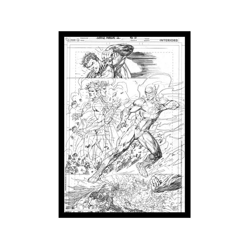 DC Comics Kunstdruck Superman & Flash Comic Book Art Print 42 x 30 cm