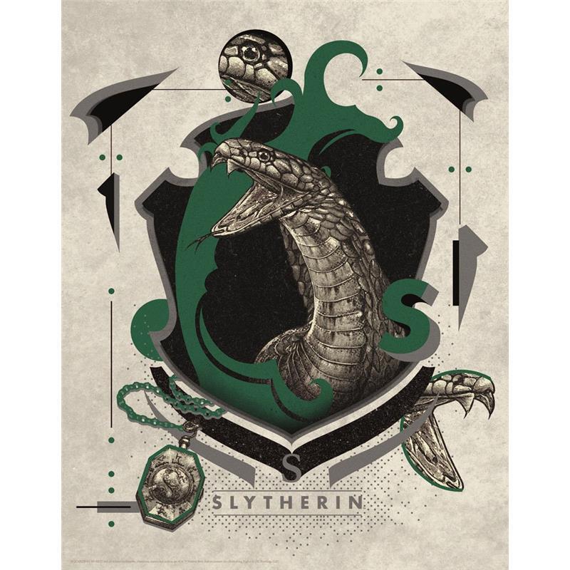 Harry Potter Kunstdruck Slytherin 36 x 28 cm