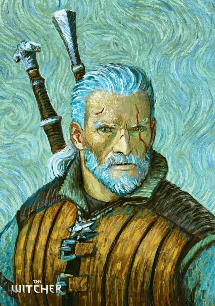 The Witcher III: Wild Hunt Game Art Chronicles Jigsaw Puzzle Geralt inspired by Vincent van Gogh (1.000 pieces)