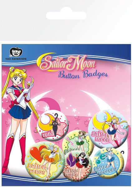 Sailor Moon Pin Badges 6-Pack Mix