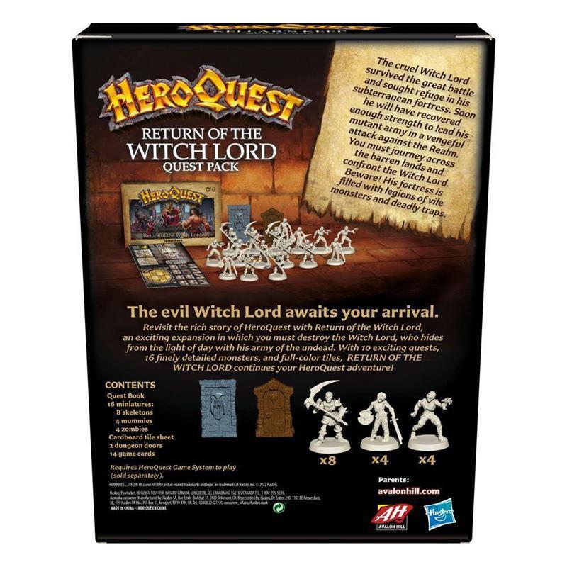 HeroQuest Board Game Expansion Return of the Witch Lord Quest Pack (EN)