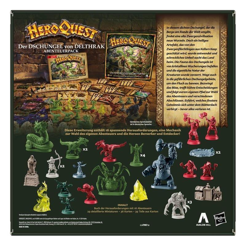 HeroQuest Board Game Expansion Der Dschungel von Delthrak Quest Pack (GER)