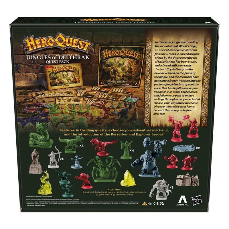 HeroQuest Brettspiel-Erweiterung Der Dschungel von Delthrak Abenteuerpack (EN)