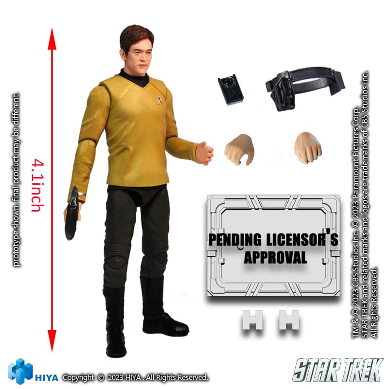 Star Trek Exquisite Mini Actionfigur 1/18 Star Trek 2009 Sulu 10 cm