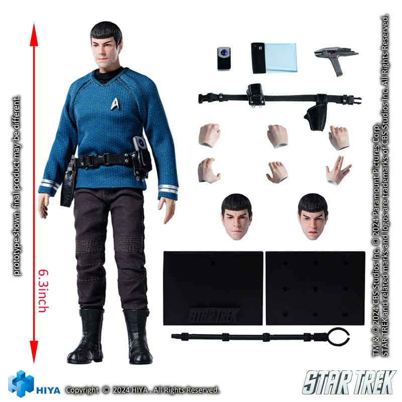 Star Trek 2009 Exquisite Super Series Actionfigure 1/12 Spock 16 cm