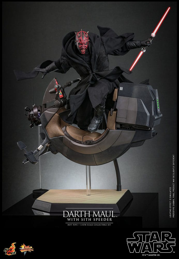 Star Wars Episode I Movie Masterpiece Actionfigur 1/6 Darth Maul with Sith Speeder 29 cm