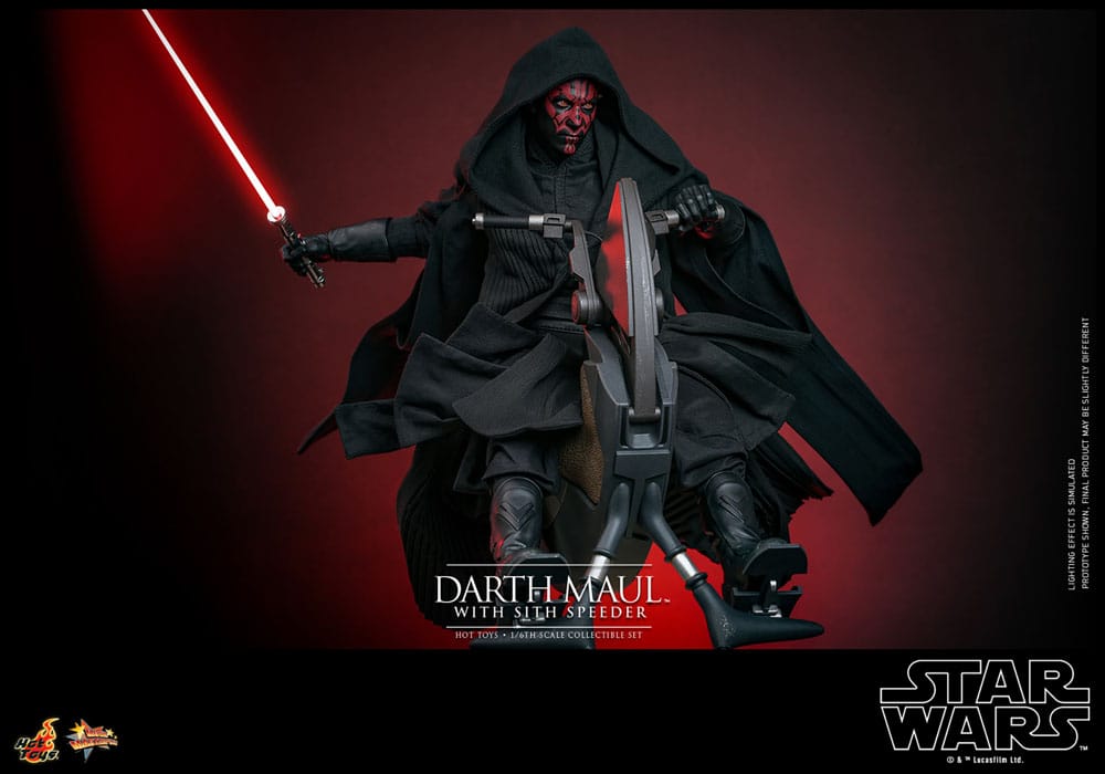 Star Wars Episode I Movie Masterpiece Actionfigur 1/6 Darth Maul with Sith Speeder 29 cm