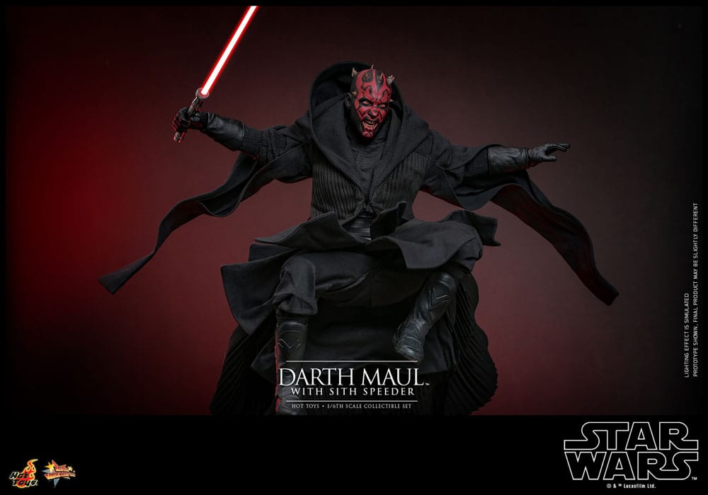 Star Wars Episode I Movie Masterpiece Actionfigur 1/6 Darth Maul with Sith Speeder 29 cm