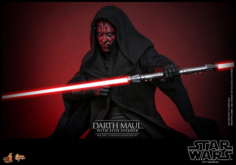 Star Wars Episode I Movie Masterpiece Actionfigur 1/6 Darth Maul with Sith Speeder 29 cm