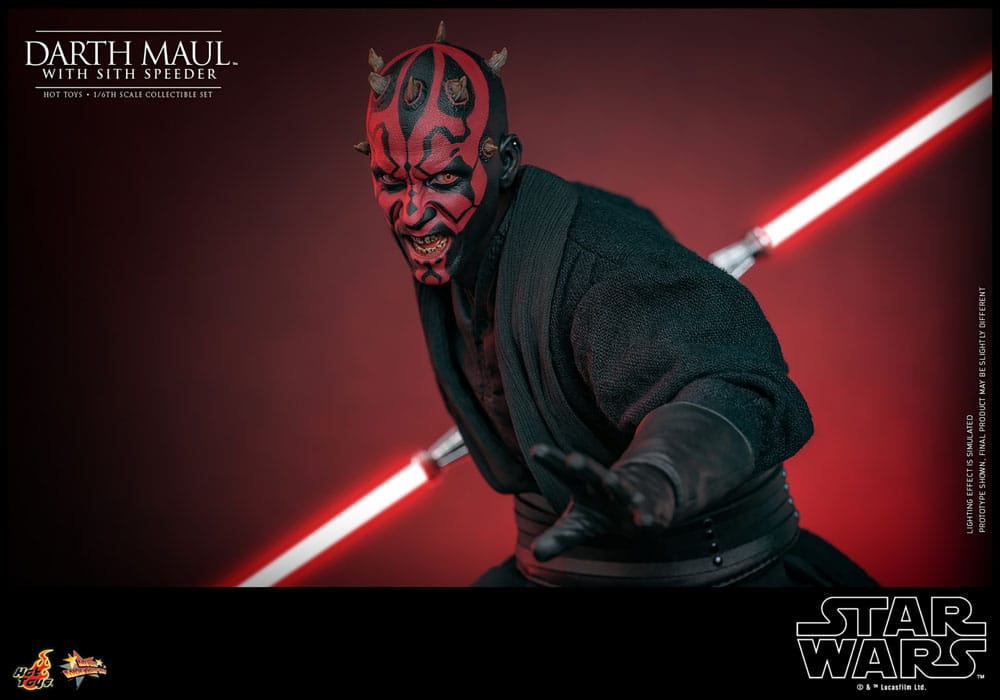 Star Wars Episode I Movie Masterpiece Actionfigur 1/6 Darth Maul with Sith Speeder 29 cm