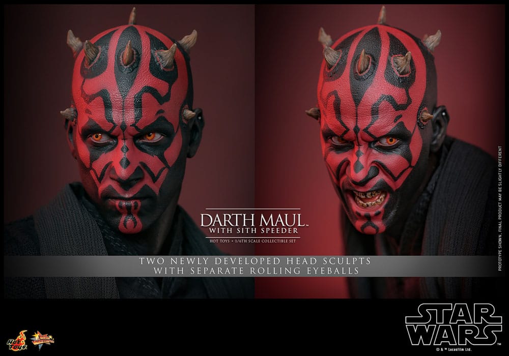 Star Wars Episode I Movie Masterpiece Actionfigur 1/6 Darth Maul with Sith Speeder 29 cm
