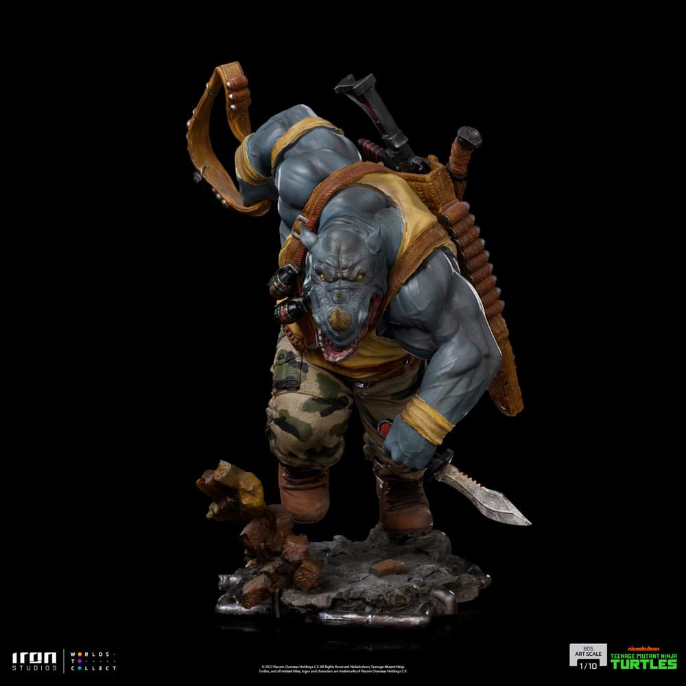 Teenage Mutant Ninja Turtles BDS Art Scale Statue 1/10 Rocksteady 24 cm