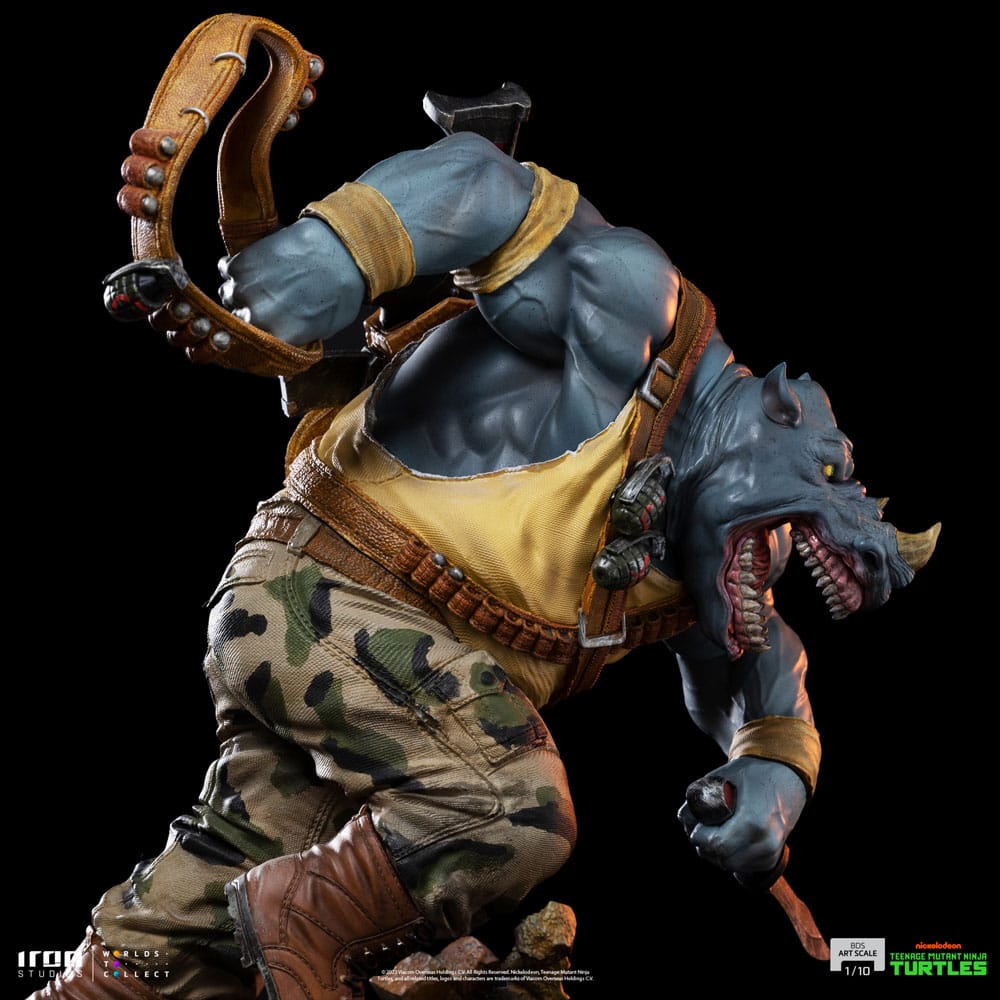 Teenage Mutant Ninja Turtles BDS Art Scale Statue 1/10 Rocksteady 24 cm