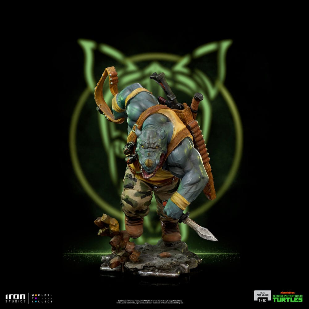 Teenage Mutant Ninja Turtles BDS Art Scale Statue 1/10 Rocksteady 24 cm
