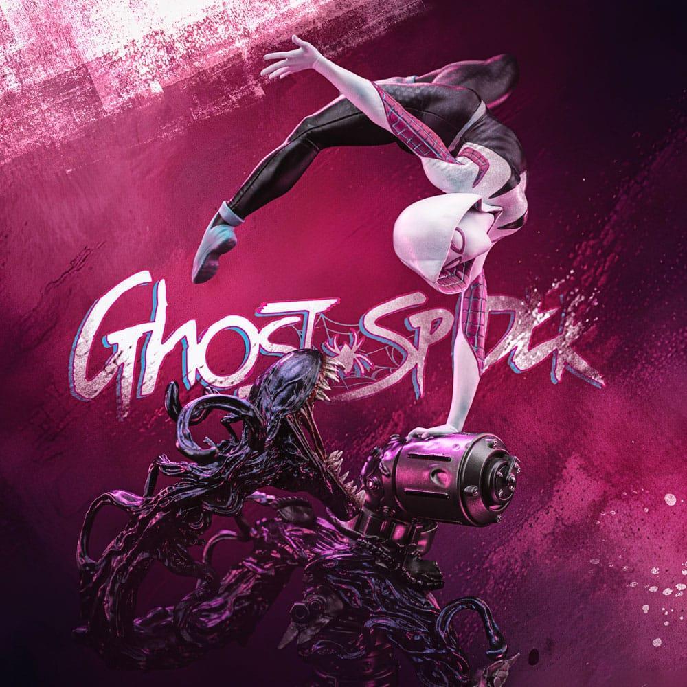 Spider-Man vs Villains Art Scale Statue 1/10 Ghost Spider Diorama 34 cm